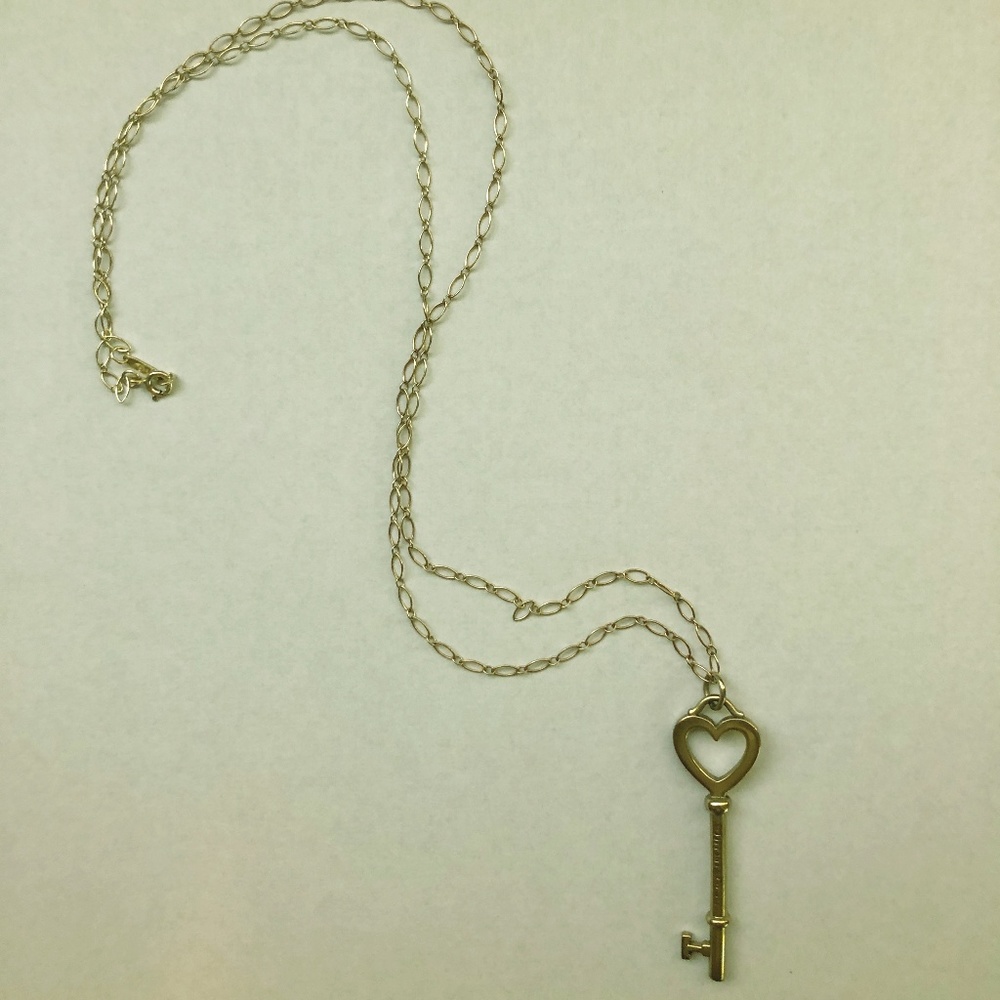 Tiffany & Co Heart Key Necklace